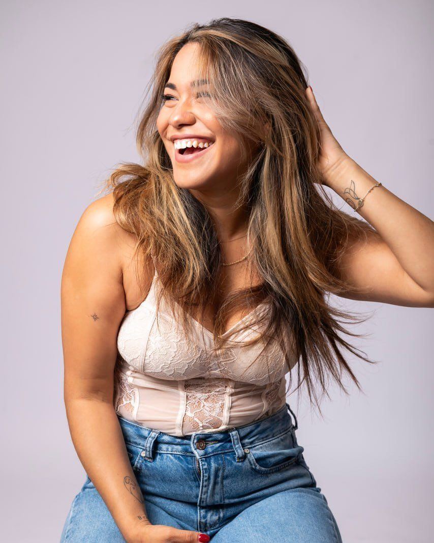 Laughing lifestyle headshot